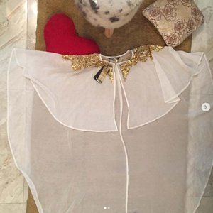 Sequinned designer poncho